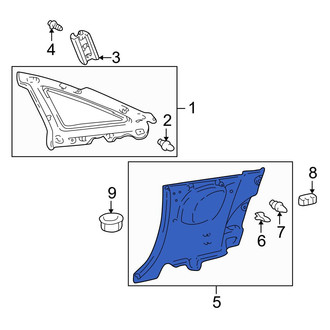 Toyota OE - Rear Left Lower Interior Quarter Panel Trim Panel