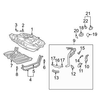 Toyota OE - Fuel System Components (Fuel Tank & Components)