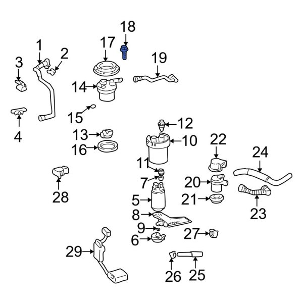 Fuel Pump Bolt