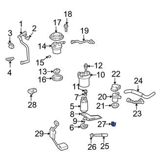 Toyota OE - Fuel Tank Vent Hose Clamp