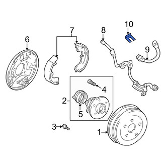 Toyota OE - Rear Brake Hydraulic Hose Lock Clip