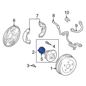 Toyota OE - Rear Left ABS Wheel Speed Sensor