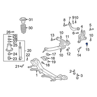 Toyota OE - Rear Alignment Camber Adjusting Eccentric