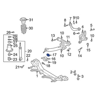 Toyota OE - Rear Suspension Crossmember Stop