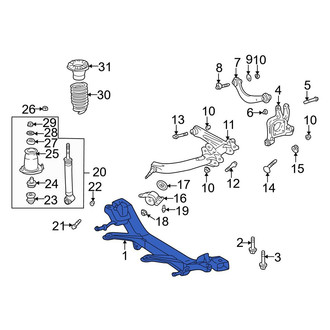 Toyota OE - Rear Suspension Subframe Crossmember