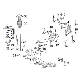 Toyota OE - Suspension Shock Absorber Mount Washer