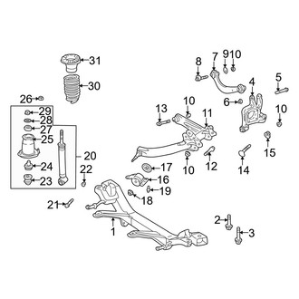 Toyota OE - Rear Suspension - Suspension Components