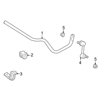 Toyota OE - Rear Suspension - Stabilizer Bar & Components