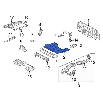 Toyota OE - Rear Floor Pan
