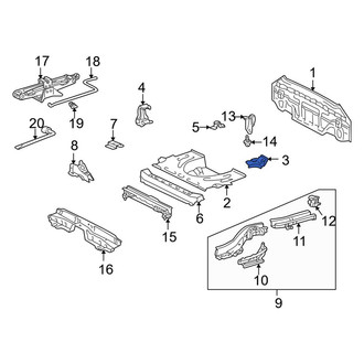 Toyota OE - Rear Left Floor Extension