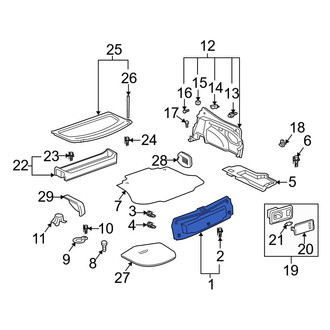 Toyota OE - Rear Rear Body Panel Trim Panel