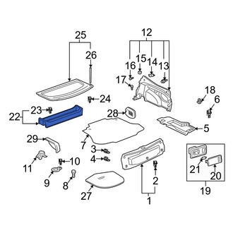 Toyota OE - Rear Package Tray