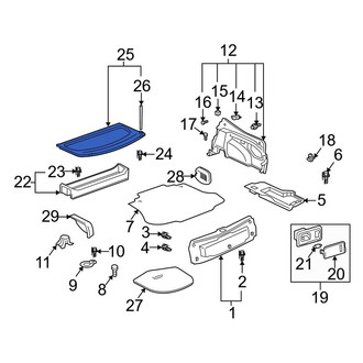 Toyota OE - Rear Package Tray
