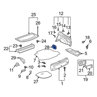 Toyota OE - Rear Package Tray Access Cover