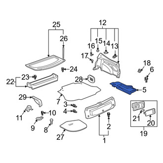 Toyota OE - Rear Left Trunk Floor Storage Box
