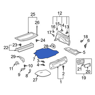 Toyota OE - Rear Floor Carpet