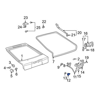 Toyota OE - Rear Liftgate Lock Striker Plate