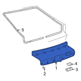 Toyota OE - Rear Liftgate Trim Cover