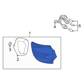 Toyota OE - Rear Left Tail Light Assembly