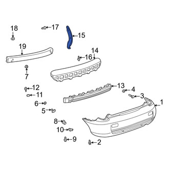 Toyota OE - Rear Left Bumper Seal