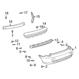 Toyota OE - Rear Bumper - Bumper & Components