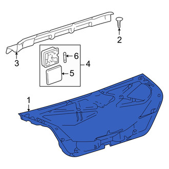 Toyota OE - Rear Deck Lid Trim
