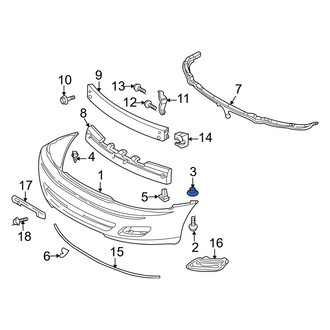 Toyota OE - Front Bumper Cover Retainer