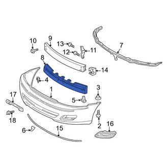 Toyota OE - Front Bumper Impact Absorber
