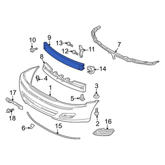 Toyota OE - Front Bumper Impact Bar