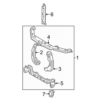 Toyota OE - Cooling - Radiator Support