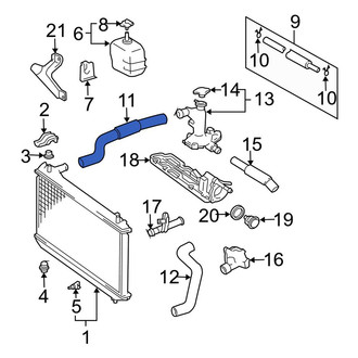 Toyota OE - Upper Radiator Coolant Hose