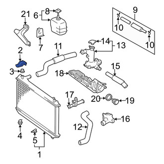 Toyota OE - Upper Radiator Insulator