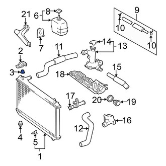 Toyota OE - Upper Radiator Insulator