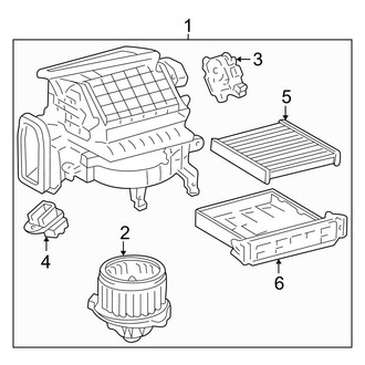Toyota OE - Air Conditioner & Heater - Blower Motor & Fan