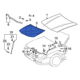 Toyota OE - Hood Insulation Pad