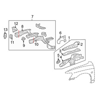 Toyota OE - Fender - Structural Components & Rails