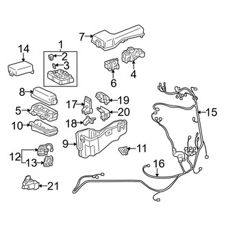 Toyota OE - Electrical Components (Components under Hood)