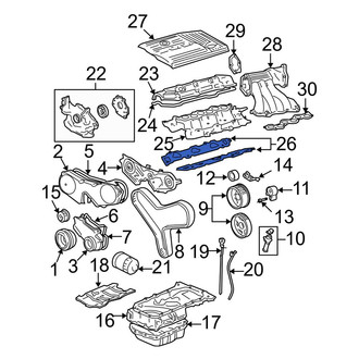 Toyota OE - Fuel Injection Plenum Gasket