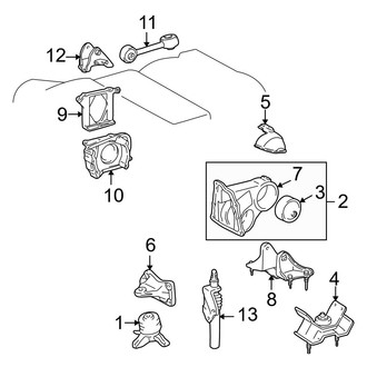 Toyota OE - Engine / Transaxle - Engine & Transmission Mounting