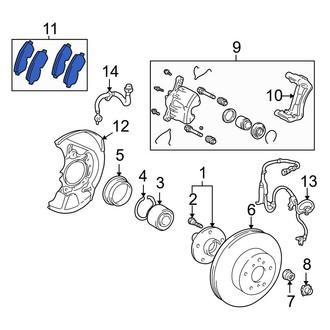 Toyota OE - Front Disc Brake Pad Set