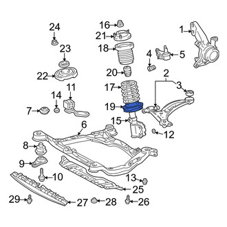 Toyota OE - Front Lower Coil Spring Insulator