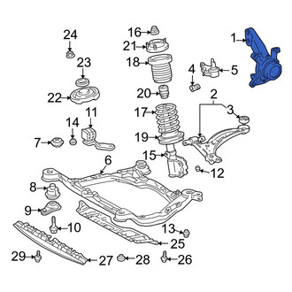 Toyota OE - Front Left Steering Knuckle