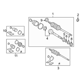 Toyota OE - Front Suspension - Drive Axles