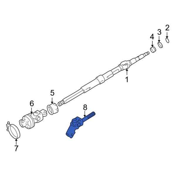 Toyota OE 4520207010 Steering Shaft Universal Joint