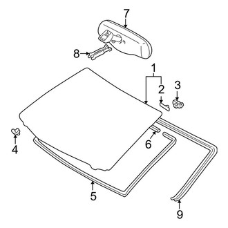 Toyota OE - Windshield - Glass