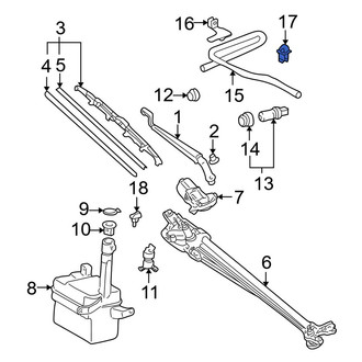 Toyota OE - Windshield Washer Hose Clip