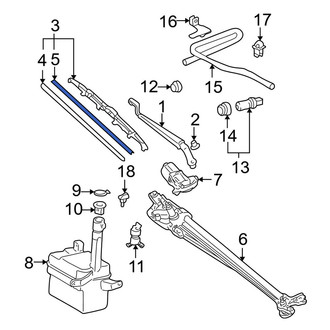 Toyota OE - Left Wiper Blade