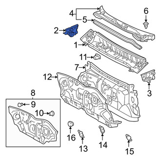 Toyota OE - Right Cowl Side Panel