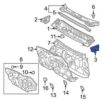 Toyota OE - Left Cowl Side Panel
