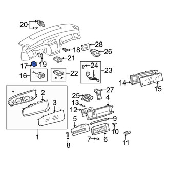Toyota OE - Instrument Panel Dimmer Switch